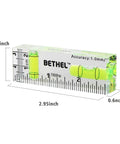 Compact Pocket Bubble Level Mini Spirit Level Acrylic With 90 Degree And 180 Degree Angles 2.95 Inch Portable Tool Imperial And Metric Scales Durable DIY Helper For Quick Horizontal Checks In Tight Spaces, 2.95in acrylic with inch and cm scales