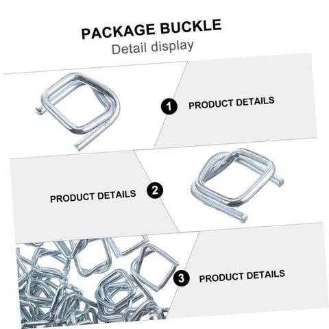 Heavy Duty Metal Strapping Buckle for Belts, Luggage, Backpacks, and Clothing Supplies Replacement Clips detail display