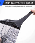 Heavy Duty Self Adhesive Roofing Felt Tape Cuts Through Asphalt Shingle Leaks In No Time waterproof roll being stretched by hand.