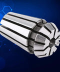 ER11 Spring Collet Set For CNC Milling And Engraving, High Precision Spring Steel, one of three collets on blue tech background