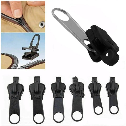Zipper Repair Kit Quick Fix Clip For Coats Jackets Luggage And Backpacks No Fuss Zip Slider Rescue 6 Piece Universal Zipper Repair Set