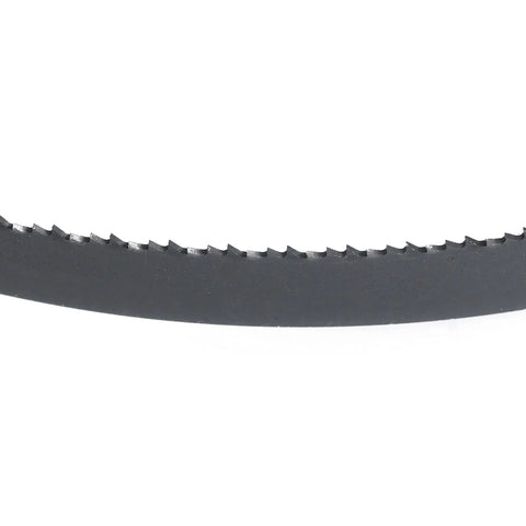 Bi-Metal Bandsaw Blade For Stainless Steel, M42 Grade, 64.5 Inch Long, 1/2 Inch Wide, 0.025 Inch Thick, 6/10 TPI Variable Teeth close-up