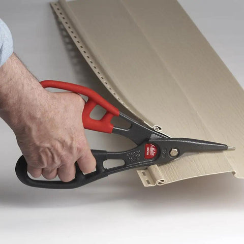 All Purpose Snip For Vinyl Siding Aluminum Trim Coil Vinyl Flooring Carpeting Leather And Landscaping Edging A Heavy Duty Alloy Steel Blade Handled Cut Through Lock Seams And Thick Materials With Ease Ideal DIY Tool cutting vinyl siding