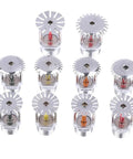 One Piece 20mm Downward Fire Sprinkler Head Built Tough For Fire Extinguishing Systems Wicked 57 68 79 93 Degree multi-color nozzles