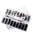 Miniature Screw Assortment Kit With 18 Sizes In Transparent Storage Case Flat Head Round High Hardness Tiny Screws For Glasses And DIY Repairs