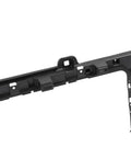 Black Radiator Support for 2016-2019 Chevy Silverado and GMC Sierra 1500, close-up of grille shutter bracket PP GF30