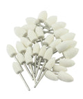 Pro Grade Wool Felt Polishing Bits Set for Rotary Tools, Cone Shape Buffing Points With 3/32 Inch Shank, Includes 8mm 10mm And 12mm Sizes