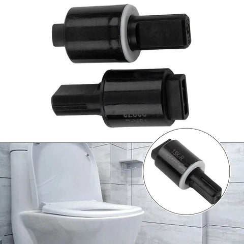 Hydraulic Soft Close Toilet Seat Dampers 2 Pack Emiif Rotary Torque Dampers For Slow Close Lids Left And Right Options, installed