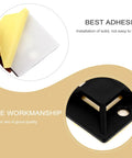 100 Pack Self Adhesive Cable Clips Black Wire Management Tackle Gnarly Power Cord Clutter Easy Peel And Stick Holders showing adhesive backing and fine workmanship.
