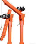 Heavy Duty Electric Pickup Truck Crane With 3500 Lbs Winch And 12V Galvanized Steel Jib Hoist showcasing 360 rotating boom.