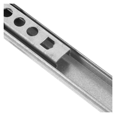 Close-up of 2 Pack Drawer Slides With Ball Bearing Steel Rails For Kitchen Cabinets And Drawer Units Double Direction Sliding Tracks