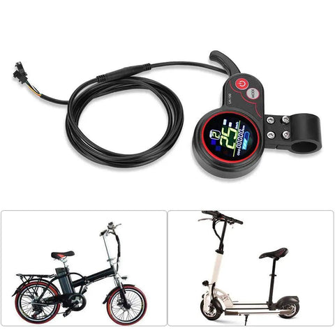 36V Brushless Motor Controller Using Sine Wave Technology And Clear LED Display for electric bikes with throttle response