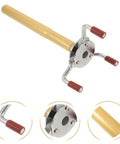 Slick High Ceiling Smoke Sensor Removal Tool Featuring A Tight Aluminum Alloy Claw For No Sweat Fire Alarm Extraction And Quick Multipurpose Safety Inspection Jobs, close-up view of tool's metal and aluminum components.