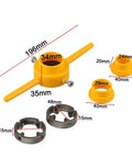 Premium PPR Pipe Thread Repair Kit With 6PCS Step Drill Tools And NPT Dies For PVC Water Pipes To Fix Leaks Fast Without Replacing Fittings In Your Home, 20mm and 24mm dies