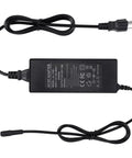 12V 8A DC Power Supply Adapter 96W Wide 100 To 240V AC Input To DC Transformer 3 Prong US Plug Barrel Jack 5.5mm By 2.5mm Safe Over Voltage Over Current Short Circuit Protections Rock Solid For CCTV Routers LED Gear, black
