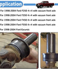 Tough As Nails Heavy Duty Steel Axle Shaft Seal Installer for 1998-2004 Ford F250 F350 F450 F550 4X4 vacuum axle application view.