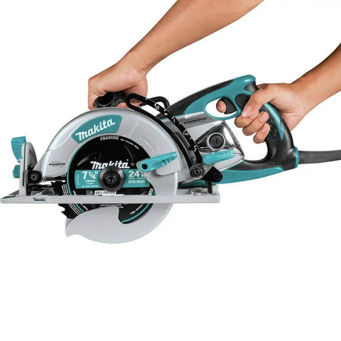 Lightweight Magnesium Hypoid Saw With Seven And One Quarter Inch Blade, 13.2 Lb Job Site Tough Power Tool, Oil Bath Tech