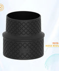 Essential 5 In To 4 In Hose Reducer Adapter, durable ABS construction, black hose reducer for dust collection systems.