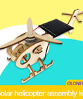 Hands On DIY Solar And Wind Power Generator Kit For Adults Buildable Fan Helicopter And Carousel With Solar Panel Motor And Light Bulb Learn Renewable Energy Through Creative Projects And Fun STEM Toys, wooden solar helicopter kit