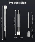 Top Shelf Tungsten Carbide Pocket Scriber For Driving Razor Sharp Weld Marks And Engraving Metal Glass Or Ceramic Sheets With A Comfy Handle That Crushes Rough Work Daily size chart showing dimensions in inches and centimeters.