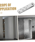 Hidden Door Pivot Hinge System For Secret Bookcase Doors, 360 Degree Stainless Steel Concealed Hinge shown installed and separately
