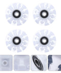 Light Up Roller Skate Wheel Set For Outdoor Indoor Inline Skates And Quad Skates Replacement PU Wheel With LED shown in detail