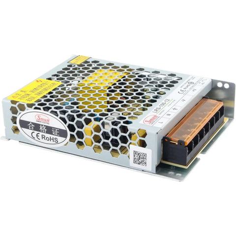Heavy Duty 100W AC DC Switching Mode Power Supply 12 Volt 8.5 Amp Industrial PSU Solid Workhorse Rig side view