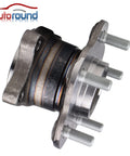 Side view of Rear Wheel Hub And Bearing Assembly With ABS for Nissan Altima, Maxima, Quest 5 Lug Rear Axle Replacement, Set Of 2.