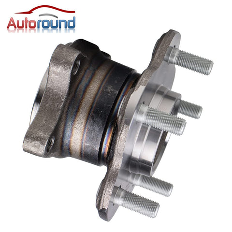 Side view of Rear Wheel Hub And Bearing Assembly With ABS for Nissan Altima, Maxima, Quest 5 Lug Rear Axle Replacement, Set Of 2.