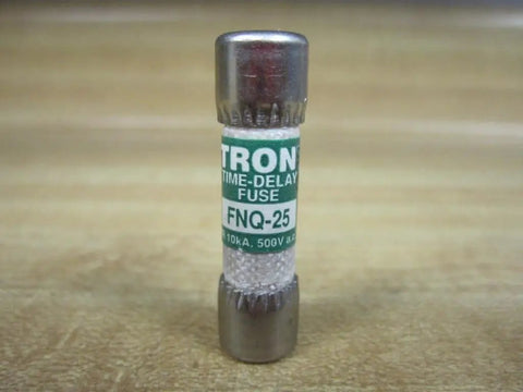 Tough As Nails Fnq Series Time Delay Fuse At Twenty Five Amps And Five Hundred Vac Measuring Thirteen Thirty Second By One Half Inch