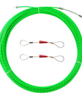 No Sweat 33 Foot Fish Tape Cable Puller Kit, 33 foot green PET wire, ideal for routing through tight walls.