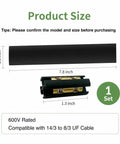 Heavy Duty Direct Burial Splice Kit For 14/3 To 8/3 UF Cable. Perfect Underground Wire Repair With Heat Shrink Tube. Easy Outdoor Electrical Fix For Lights And Pools. Solid 600V Connection That Stays Tight And Dry In The Dirt Without Replacing Your.