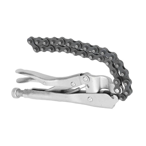 Locking Chain Clamp For Auto Repair Adjustable Chain Grip Wrench In High Carbon Steel Heavy Duty Pipe Vise Tool For Workshop Irregular Shape Holder With Steady Hold SK129A open chain clamp