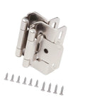 2 Pack Antique Steel Soft Close Cabinet Hinges One Half Inch Overlay Half Hide Design Easy Install Portable For Kitchen Cabinets