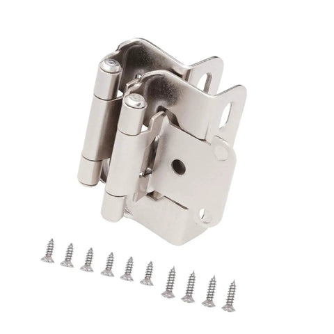 Antique Steel Cabinet Hinges For One Half Inch Overlay Doors Partial Wrap Half Hide Style Soft Close Closing Durable Kitchen Cabinet Hardware