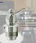 502977 Blade Cutting Blender Assembly Replacement Part That Fits Waring CB6 CB10 CB15 Gallon Blenders in stainless steel.