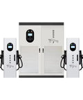 Heavy Duty Offline EV Charging Station For Public Transit And Field Work Crews Featuring Quick Deploy Hardware Bulk Amp Flow And Hassle Free Operation Any Place On The Map, floor-standing with dual chargers.