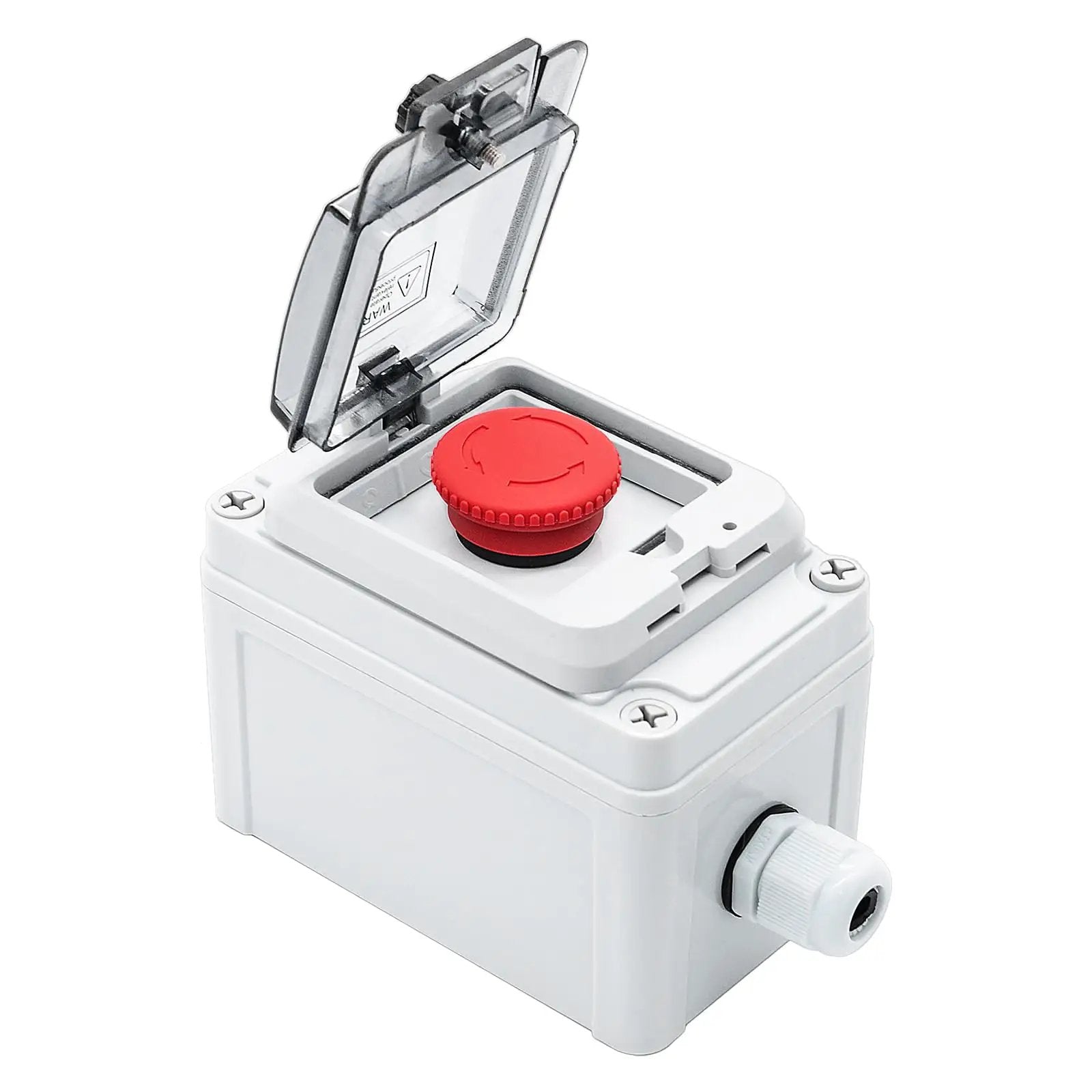 Emergency Stop Button With Waterproof Clear