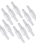 IOOYIFLE oxygen tubing swivel connectors, white plastic, male-to-male, 10-pack cannula connectors