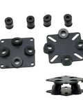 Damping Plate For CC3D Naze32 And Mini APM Flight Controllers Eliminates Jello From Frame Vibration And Improves Stabilization And Smooth Flight For RC Drones Six Pack, 30.5x30.5mm silicone mounts