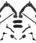 Front Twelve Piece Steering And Suspension Replacement Kit Including Control Arms Ball Joints Tie Rods End Links For Ford Crown Victoria 2003 To 2005, showing control arms and ball joints.