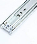 Close-up of Beefy Ball Bearing Full Extension Drawer Slides 10 To 40 Inch Runners Rails Track With 70 Kg Capacity Ideal For Cabinets RVs Trucks