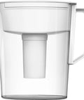 Slim 5 Cup Water Pitcher With Flip Top Lid And Advanced Filter BPA Free Reduces Chlorine Taste And Odor Fridge Friendly And Easy Refills