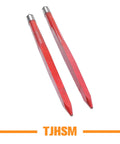 Heavy Duty 43 Inch Hay Bale Forks 3000 Lbs Capacity Two Piece Set for Tractor Loaders Symmetrical Double Fork Design