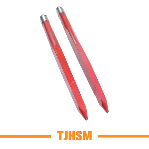 Heavy Duty 43 Inch Hay Bale Forks 3000 Lbs Capacity Two Piece Set for Tractor Loaders Symmetrical Double Fork Design
