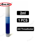 Blue Medium Strength Thread Locker For Bolts And Screws That Keeps Bolts Locked On Vibration, 2ml Adhesive Gel, Single Pen