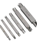 Super Cool 6 Piece Broken Tap Extractor Set With Double Ended Hex Screw Remove Tools Made From Tough Alloy Steel Thread Repair Kit For Damaged Taps In Silver Finish Sizes 4Mm To 12Mm, 6pc alloy steel tap extractors