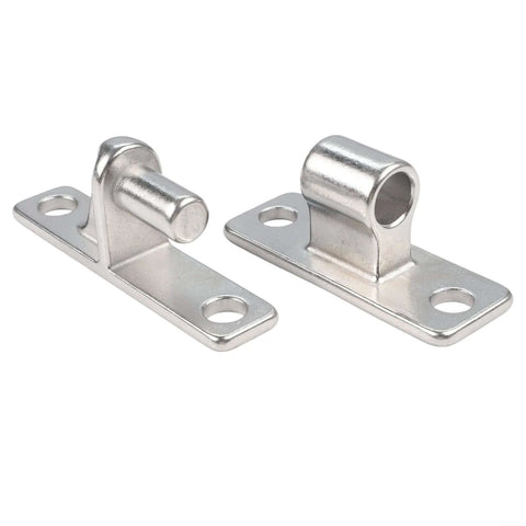 Heavy duty stainless steel gate hinges with 304 construction for outdoor durability. 4.6 inch length, rust resistant hardware for garden doors.