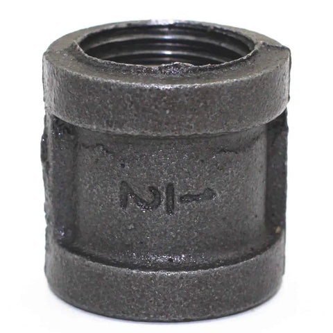 Half Inch Black Cast Pipe Fitting 10 Pack Closed Nipples Made From Malleable Iron For DIY Plumbing Piping Industrial Style