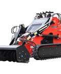 Stomp Mini Skid Steer Loader 1800lbs Compact Machine for Gardens Farms Parks and Roads Ideal for Digging Drilling Construction Projects.